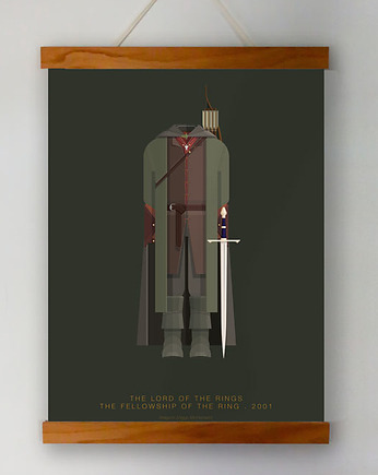 The Lord of the Rings - Aragorn - plakat A3, minimalmill