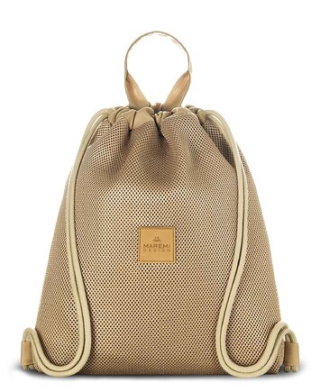 Przewiewny plecak worek karmel, MAREMI Design