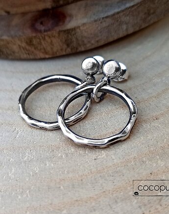 Kolczyki koła 2 cm - srebro pr. 925, Cocopunk