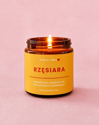 Świeca sojowa RZĘSIARA, SOy