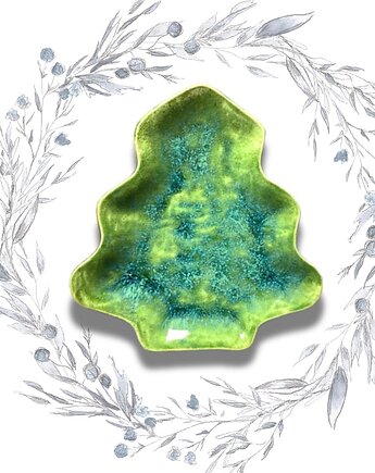 Talerz ceramiczny Pastelowa choinka, annaflora
