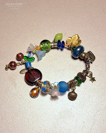 Zima nie trwa wiecznie Urocza bransoletka kwiatowa w stylu boho ręcznie robiona, Galeria Limart