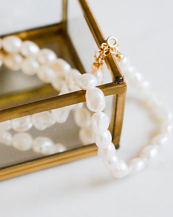 Naszyjnik z nieregularnych pereł, BlueBird Bracelets