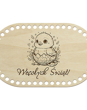 Dekoracyjna Podstawa Baza 27x16cm Koszyk Wielkanocny do Szydełkowania Dekor, smxdsgn