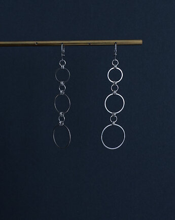 Stalowe kolczyki z kółkami, AT NOON