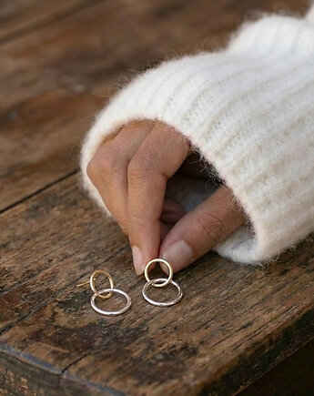 Rings - stalowe kolczyki, Ewa Saj  Silver