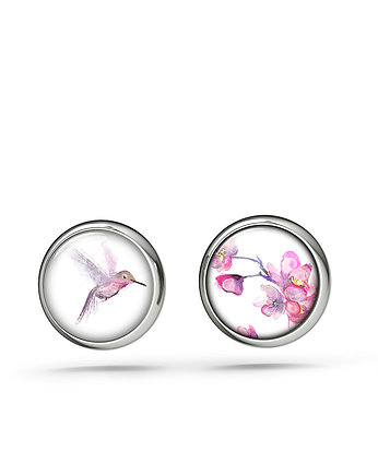 Kolczyki sztyfty - Koliber - mini, yenoo