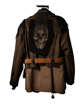 Dark Nomad Jacket One of One Upcycled Leather & Blazer S-L, prettydecay.studio