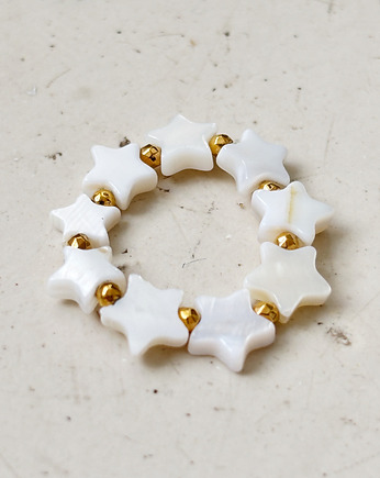 Pierścionek elastyczny gwiazdki, Chmolowska Jewellery