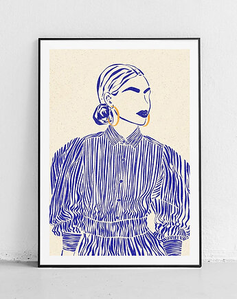 Plakat Nowoczesna Elegancja w Pasiaku, Harvest Maison