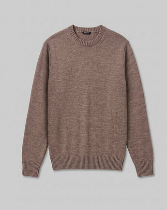 Sweter Staranzano o-neck beżowy, BORGIO