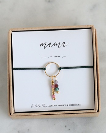 MAMA - Alfabet Morse'a - Kamienie urodzeniowe Birthstones, Le Boho Bleu
