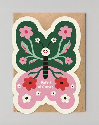 Kartka Urodzinowa Motyl - Design Edyta Demurat, Cudowianki
