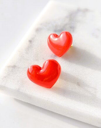 Kolczyki serduszka, sploteka