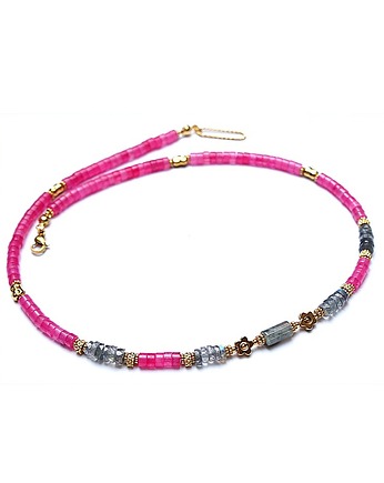 Jadeit amarant  /choker/ 06.04.25 - Szlachetna kolekcja, KiKa pracownia