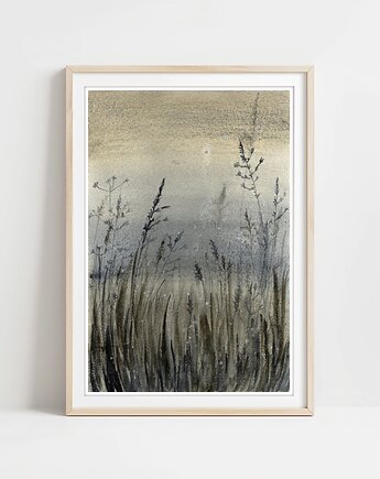 Oryginalna akwarela. Łąka A4, Malgorzata Domanska