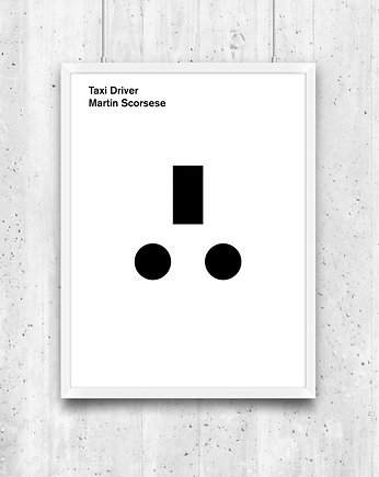 Taxi Driver - plakat typograficzny, minimalmill