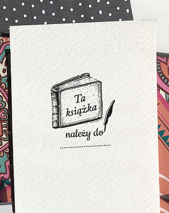 Ta książka należy do -  pieczątka Ex Libris, Malu Studio