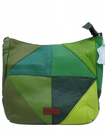 Torebka damska klasyczna skórzana na ramię oryginalna szeroki pasek OLIVKA, Olivka Warsaw