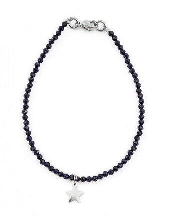 Bransoletka na zapięciu Tajemnicza Noc Kairu (2mm), Kulka Bransoletki