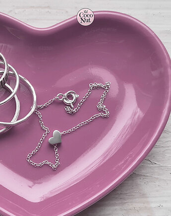 LOVE bransoletka na łańcuszku delikatna lekka na Walentynki, COCONUT