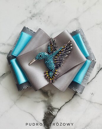Brosza z Koliberkiem Nowość, Pudrowy Różowy