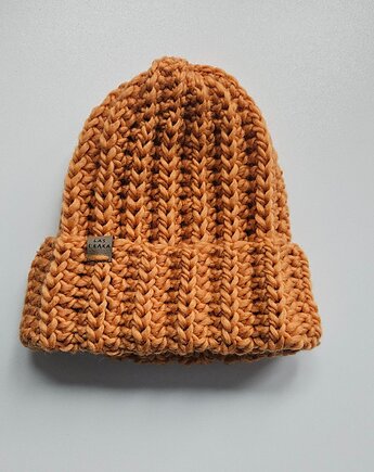 Czapka wełniana  mandarynkowa, Las i Łąka