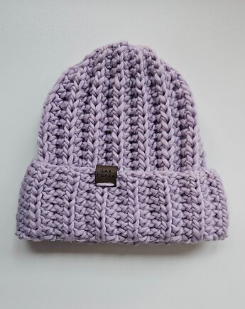 Czapka wełniana w kolorze lawendowy szron, Las i Łąka