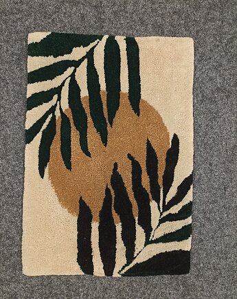 Dywan w liście palmy, Cotton Carpet.