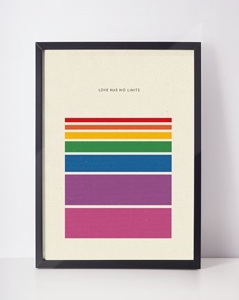 plakat //  love has no limits  // a3, Klawe Rzeczy