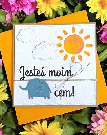 Jesteś moim SŁOŃcem - urocza kartka dla słoneczka - NEW, kaktusia