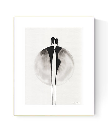 grafika 30X40 cm wykonana ręcznie, MiniMalArt