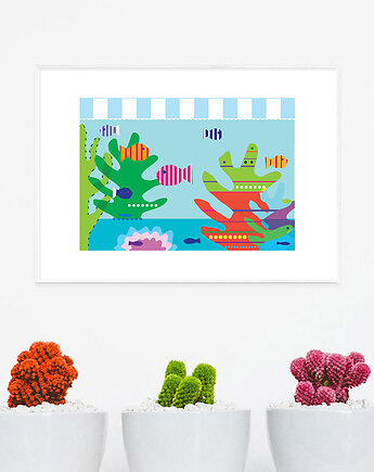 Plakat do pokoju dziecka, rybki, Dekorando