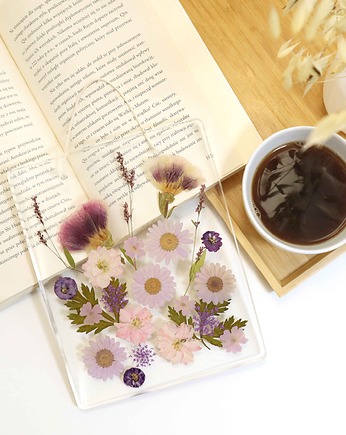 Obrazek z suszonymi kwiatami w żywicy epoksydowej, Floral Home