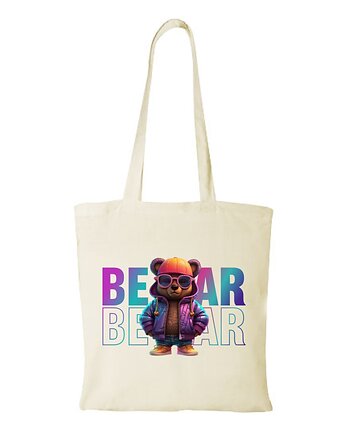 Torba bawełniana "TEDDY BEAR in holographic jacket", Fotobloki and decor
