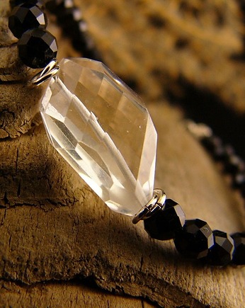 Bransoleta Amulet Oczyszczenia i Ochrony - Kryształ Górski Turmalin Srebro, Kuźnia Nehesi