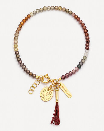 Bransoletka pozłacana z kamieniami naturalnymi September Soul, ANIMALKINGDOM