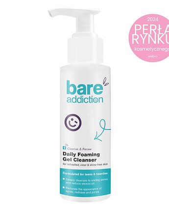 BARE ADDICTION OCZYSZCZAJĄCY ŻEL DO CERY TŁUSTEJ, 150 ML, BARE ADDICTION