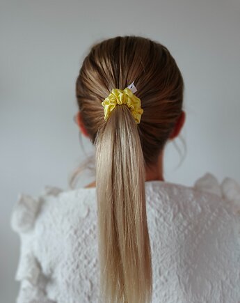 Gumka jedwabna, scrunchie, frotka sunshine MINI, Capillum
