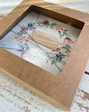 Kartka - gratulacje dla emeryta, na emeryturę - ręcznie robiona w pudełku - p, sorte