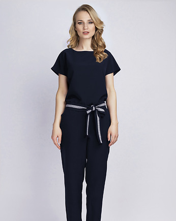 Kombinezon z paskiem, KB102 granat, Lanti