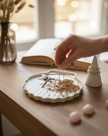 Zestaw na biżuterię z gipsu polimerowego muszla i stożek, Barwny Zakątek