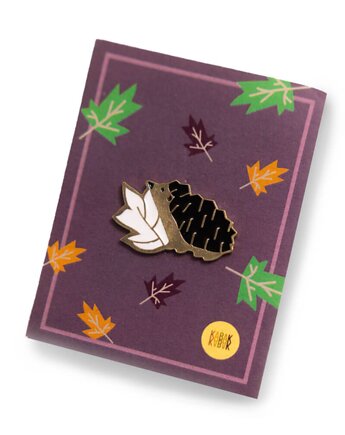 Pin jeż ręcznie malowany Kabak, KABAK