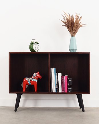 Regał mahoniowy, duński design, lata 70, produkcja: Bramin, Przetwory design