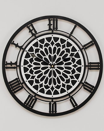 DEKORACYJNY, AŻUROWY ZEGAR , ROZETA L ( 60 x 60 cm ), ORNAMENTI