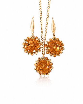 Złoty Komplet Biżuterii "Topaz Maxima", STAGHORN