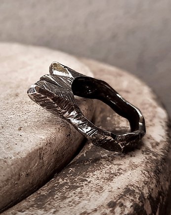 Pierścionek - sygnet MOUNTAIN męski, ZIĘBA