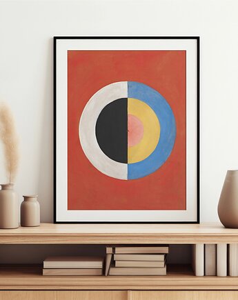 PLAKAT abstrakcyjny, Hilma af Klint, retro poster, modernizm, black dot studio