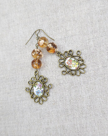 6735 urocze, delikatne kolczyki w stylu vintage;, kama4you