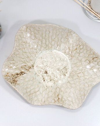 Duża misa do salonu, kuchni, łazienki - kwiat, 10FingersArt